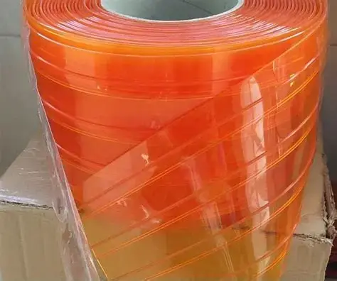Anti-Insect Orange PVC Strip Curtain – 2mm x 200mm x 50Mtr – For Kitchens & Food Areas - Image 3