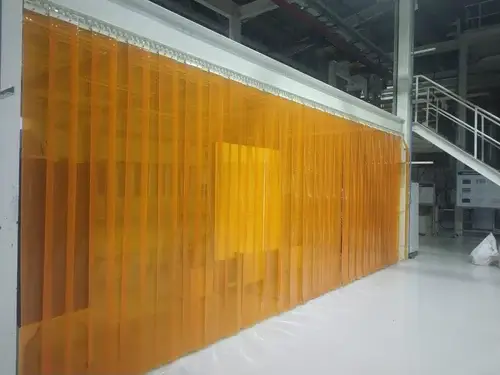 Anti-Insect Orange PVC Strip Curtain – 2mm x 200mm x 50Mtr – For Kitchens & Food Areas - Image 4